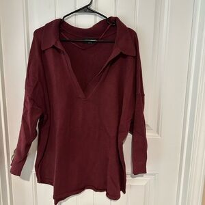 Lane Bryant V neck sweater with collar.  Size 22.  $15